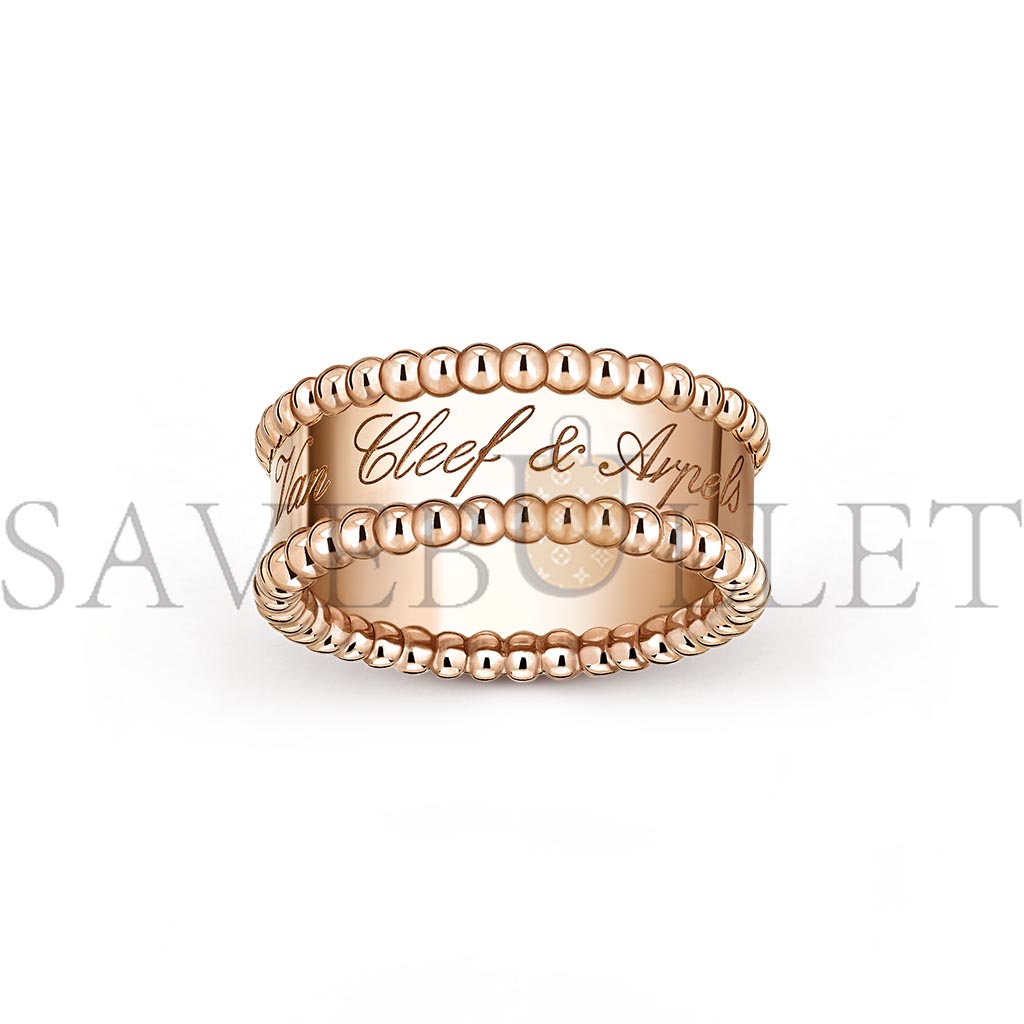 VAN CLEEF ARPELS PERLÉE SIGNATURE RING - ROSE GOLD  VCARN32400